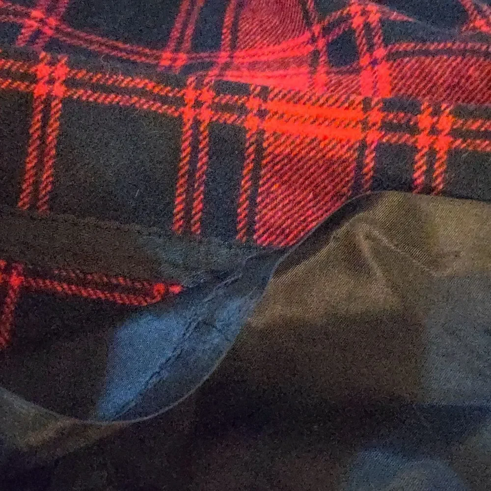Pendleton vintage red‎ and black buffalo plaid wool skirt size 12